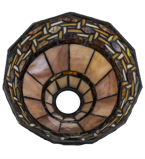 Meyda Tiffany Lighting 138824 Ilona Shade Lamp Shade Bronze / Dark