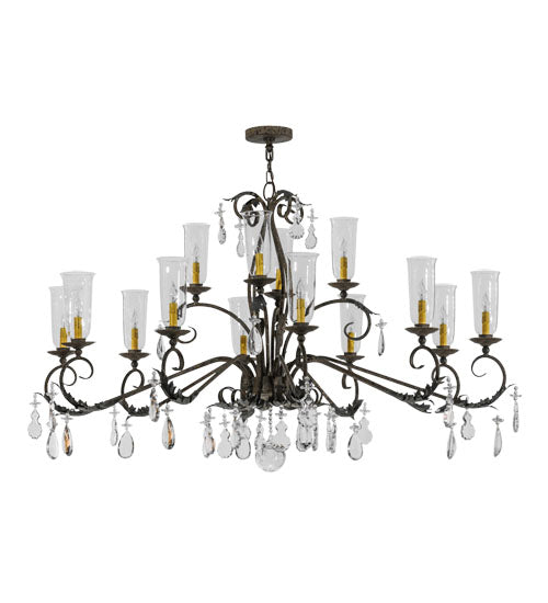 Meyda Tiffany Windsor 138846 Chandelier Light - French Bronzed