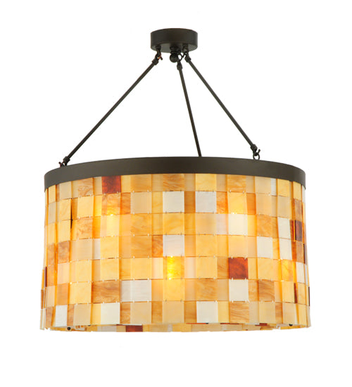 Meyda Tiffany Cilindro 138866 Ceiling Light - Brushed Nickel