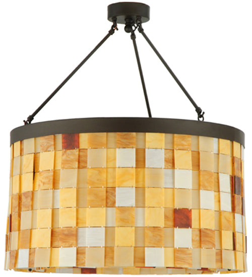 Meyda Tiffany Cilindro 138866 Ceiling Light - Brushed Nickel