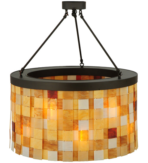Meyda Tiffany Cilindro 138866 Ceiling Light - Brushed Nickel