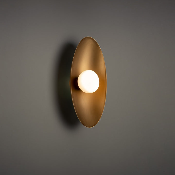 WAC Glamour WS-53318-30-AB Bath Vanity Light 4 in. wide - Aged Brass
