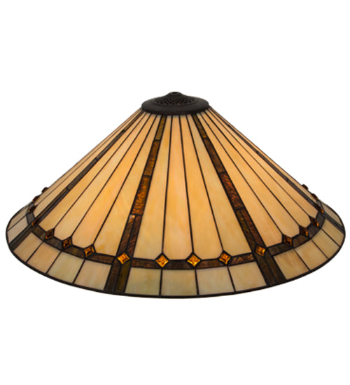 Meyda Tiffany Lighting 138903 Belvidere Shade Lamp Shade Bronze / Dark