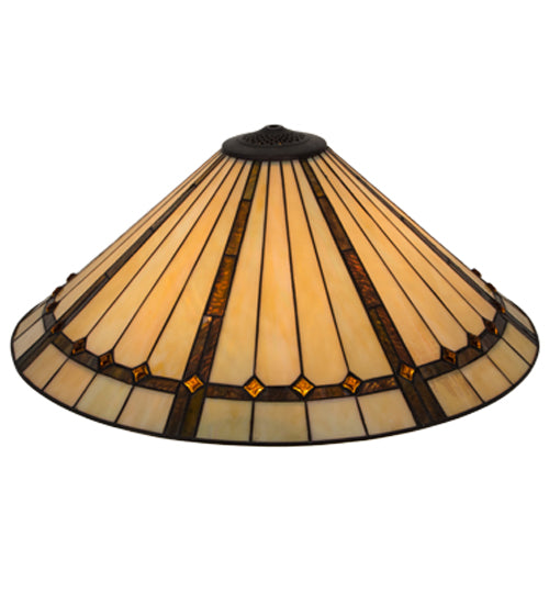 Meyda Tiffany Lighting 138903 Belvidere Shade Lamp Shade Bronze / Dark