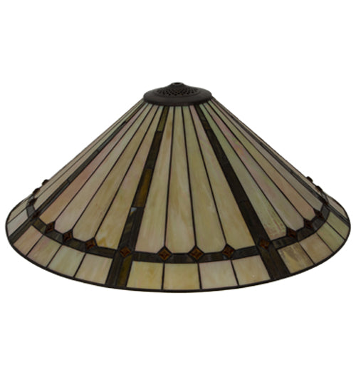 Meyda Tiffany Lighting 138903 Belvidere Shade Lamp Shade Bronze / Dark