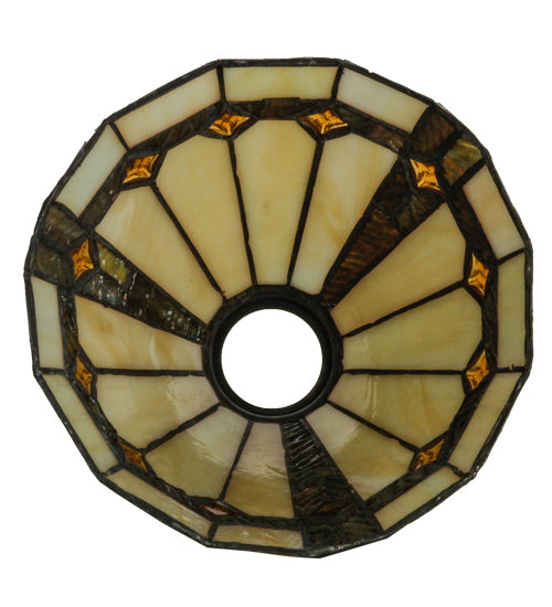 Meyda Tiffany Lighting 138904 Belvidere Shade Lamp Shade Bronze / Dark