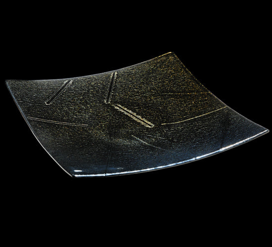 Meyda Tiffany Lighting 138981 Metro Fusion Glass Plate Lamp Shade Bronze / Dark