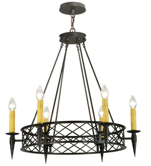 Meyda Tiffany Topridge 139014 Chandelier Light - Timeless Bronze