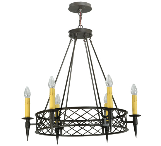 Meyda Tiffany Topridge 139014 Chandelier Light - Timeless Bronze