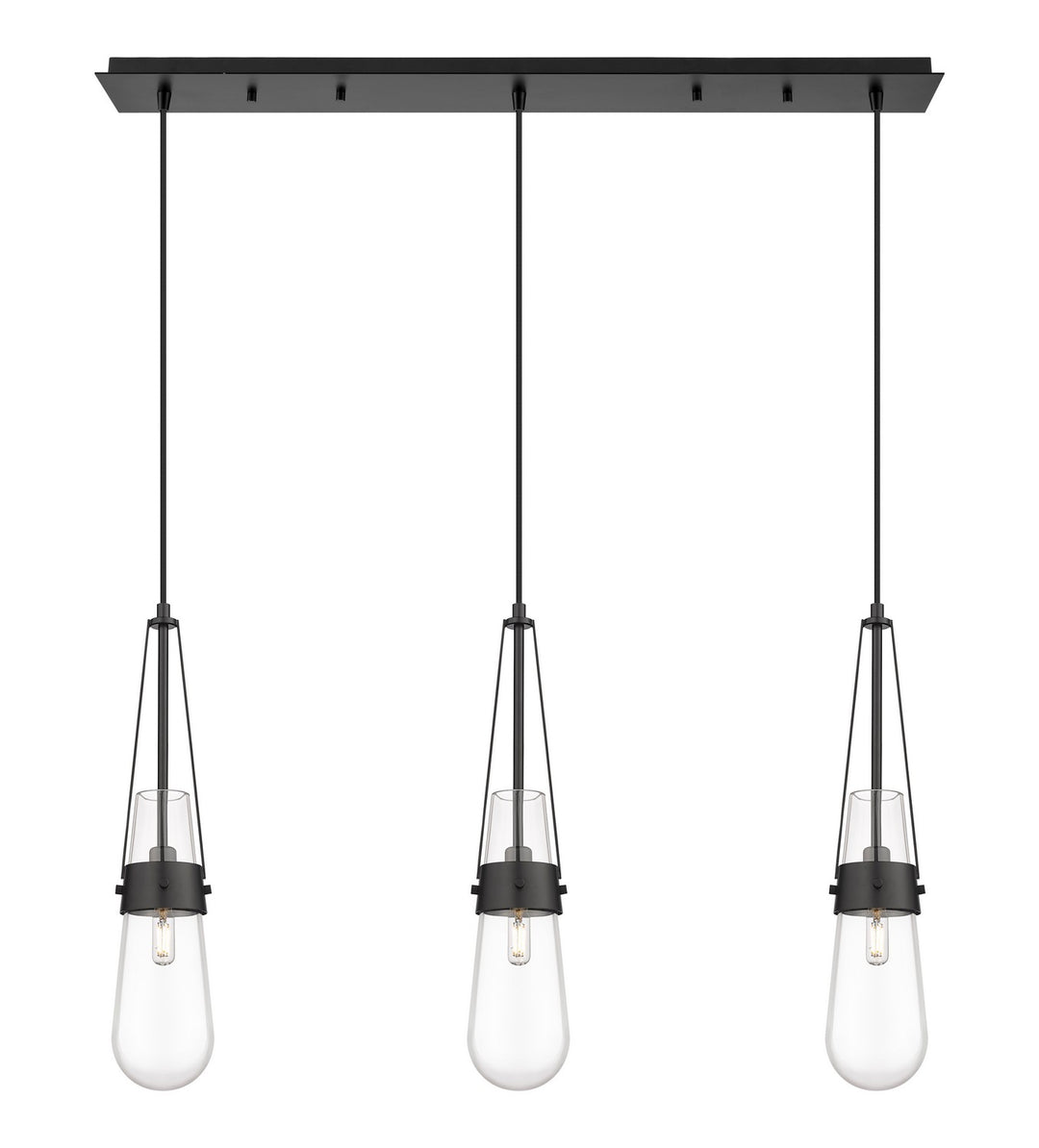 Innovations Downtown Urban 123-452-1P-BK-G452-4CL Pendant Light - Matte Black