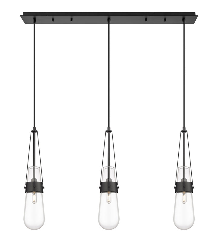 Innovations Downtown Urban 123-452-1P-BK-G452-4CL Pendant Light - Matte Black