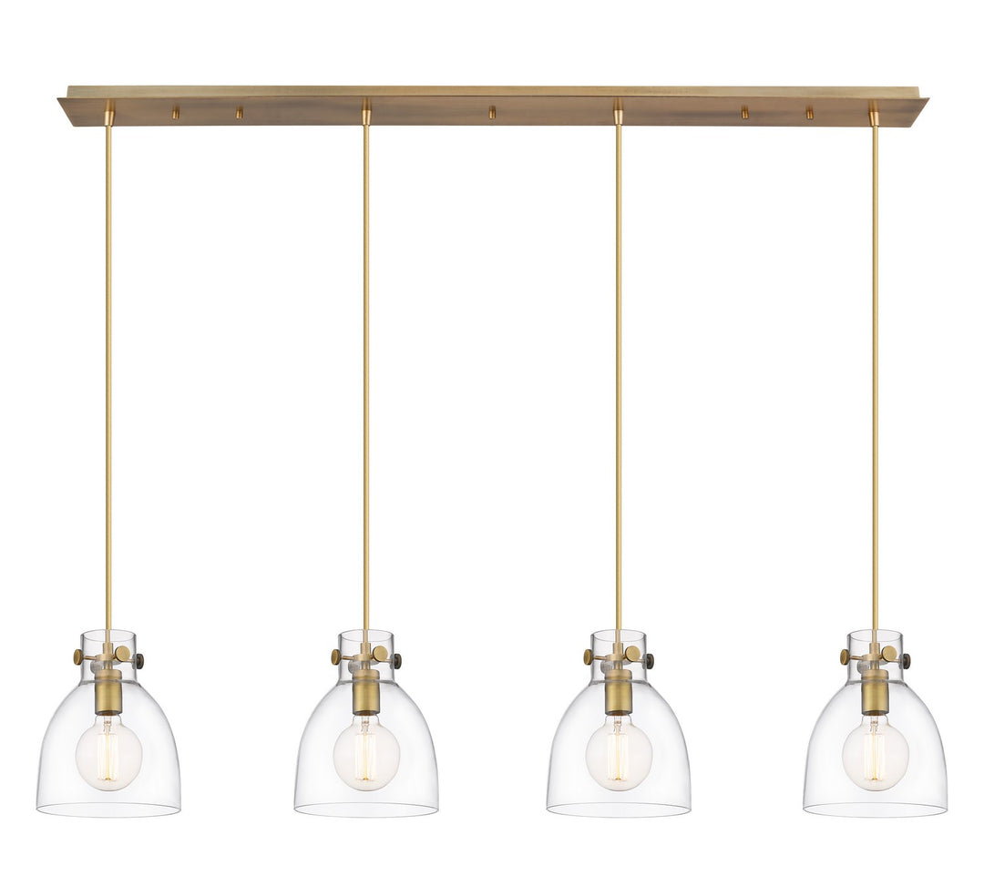 Innovations Downtown Urban 124-410-1PS-BB-G412-8CL Pendant Light - Brushed Brass