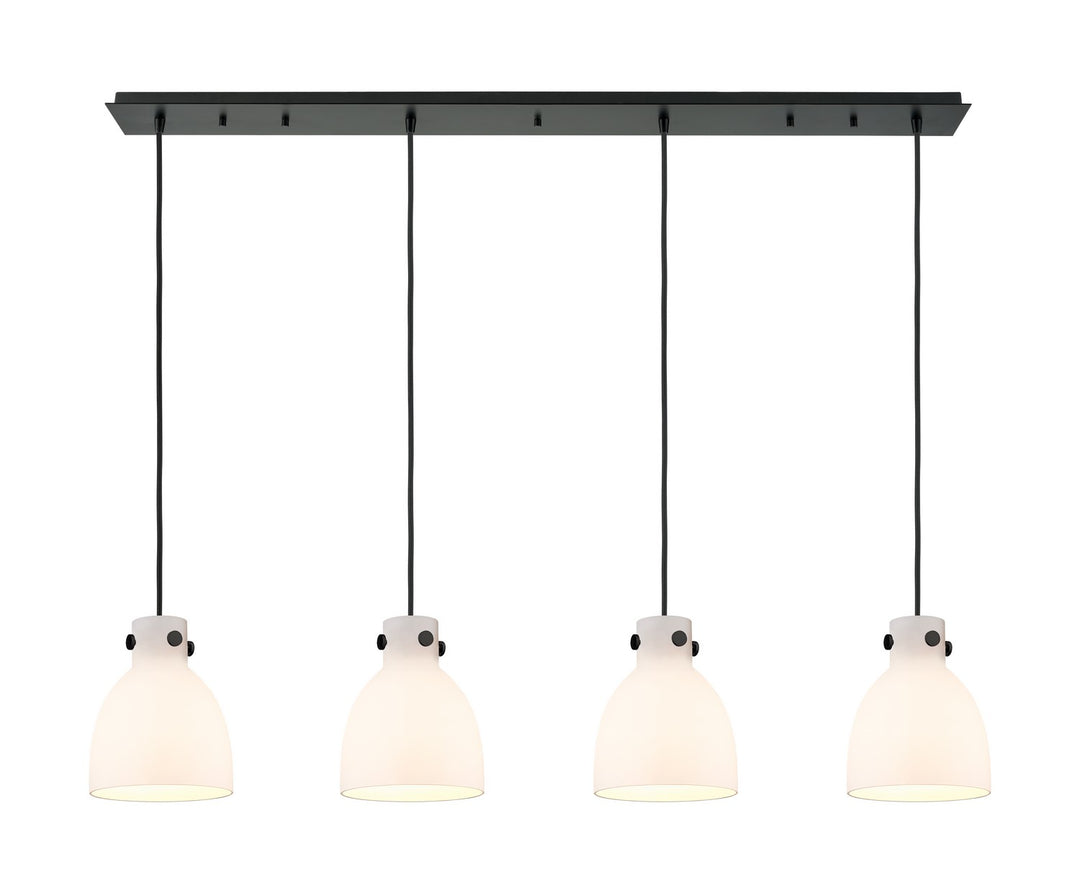 Innovations Downtown Urban 124-410-1PS-BK-G412-8WH Pendant Light - Matte Black