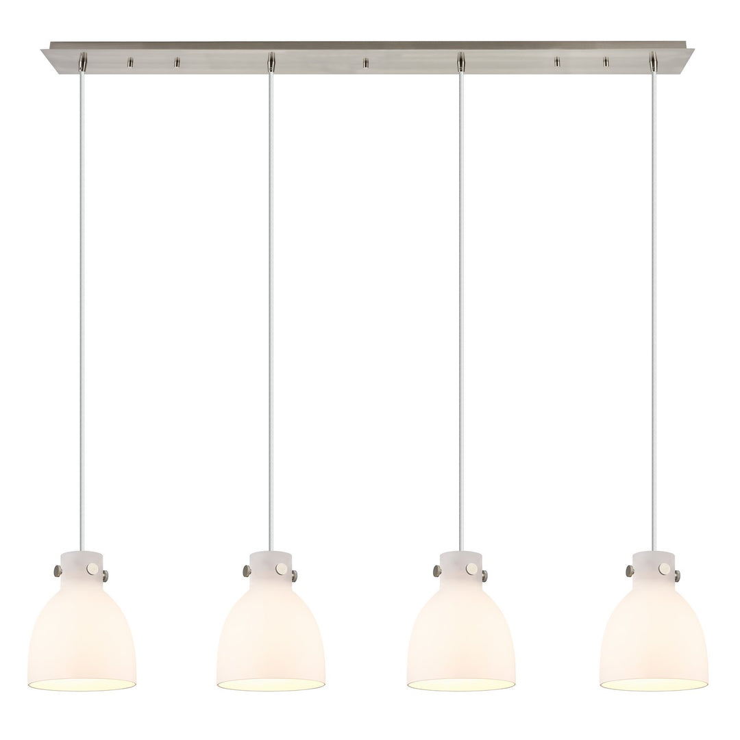 Innovations Downtown Urban 124-410-1PS-SN-G412-8WH Pendant Light - Brushed Satin Nickel