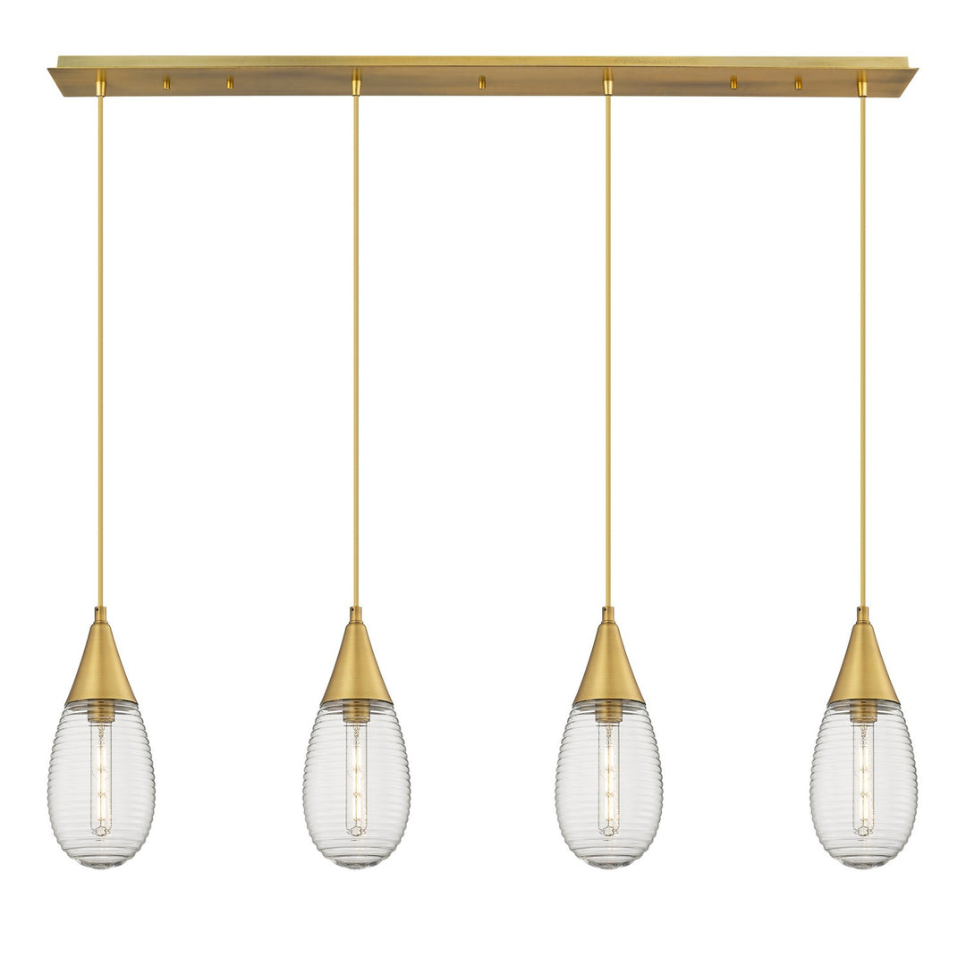 Innovations Downtown Urban 124-450-1P-BB-G450-6SCL Pendant Light - Brushed Brass