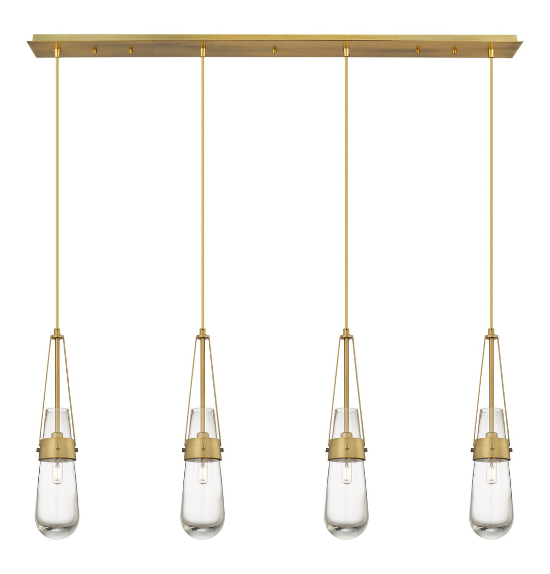 Innovations Downtown Urban 124-452-1P-BB-G452-4CL Pendant Light - Brushed Brass