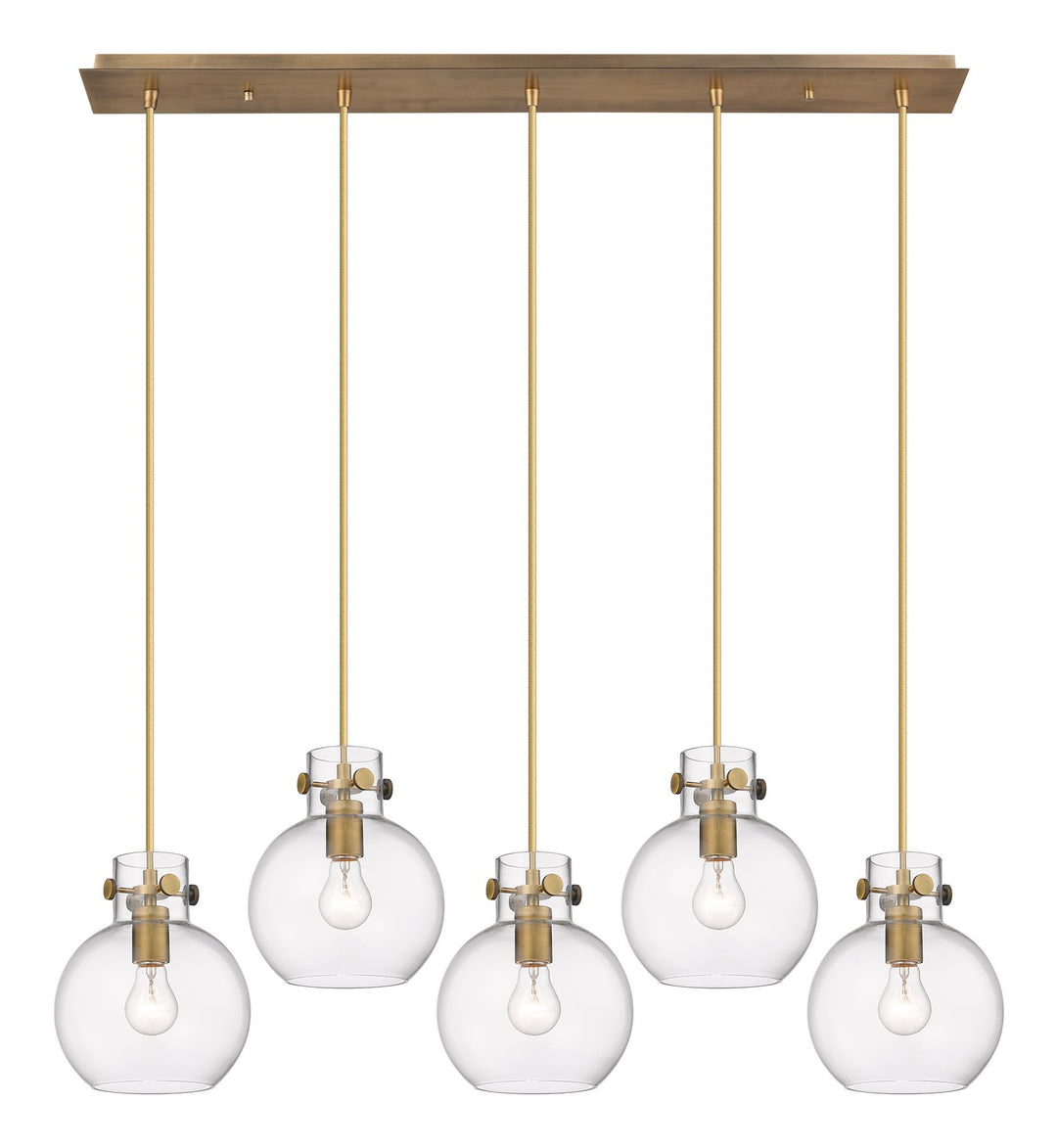 Innovations Downtown Urban 125-410-1PS-BB-G410-8CL Pendant Light - Brushed Brass