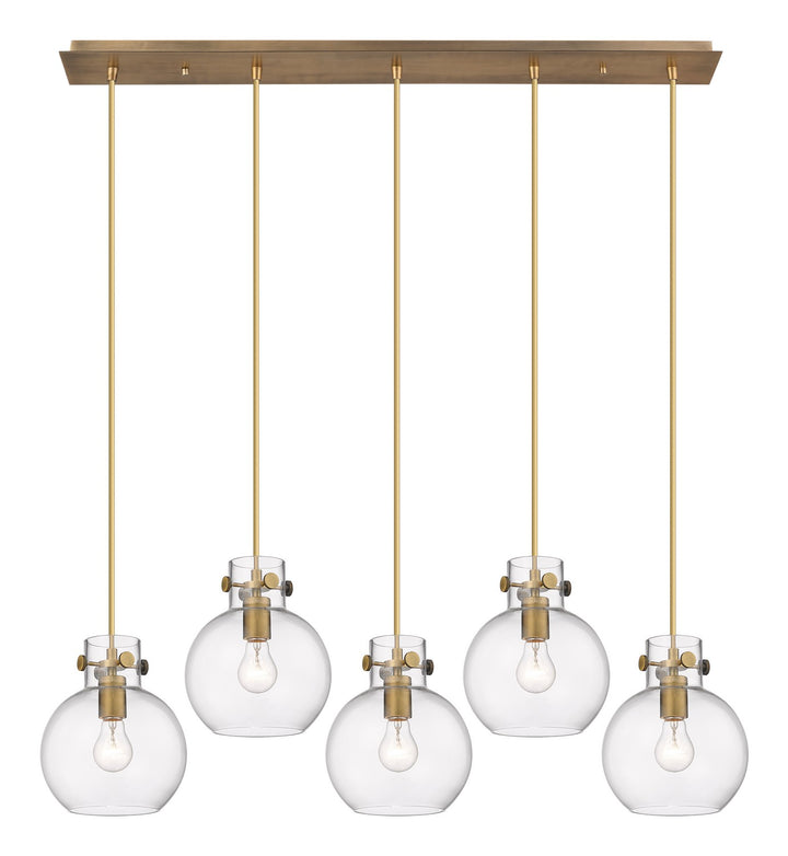 Innovations Downtown Urban 125-410-1PS-BB-G410-8CL Pendant Light - Brushed Brass