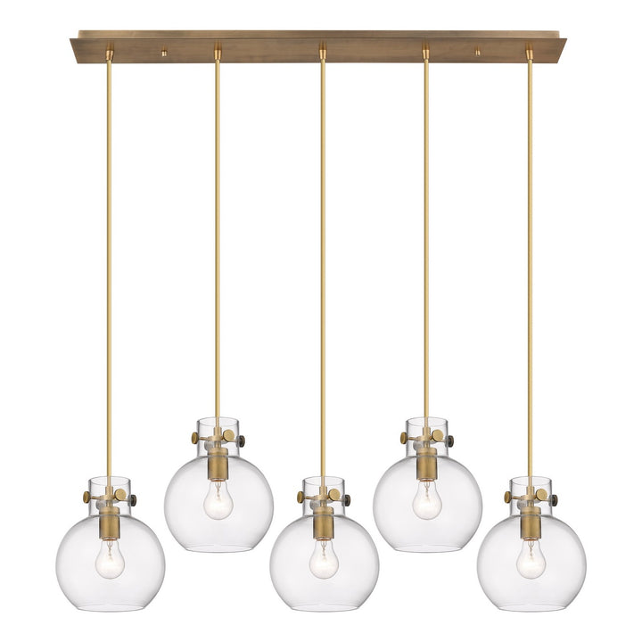 Innovations Downtown Urban 125-410-1PS-BB-G410-8CL Pendant Light - Brushed Brass