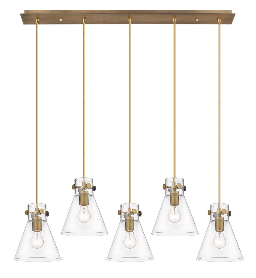 Innovations Downtown Urban 125-410-1PS-BB-G411-8CL Pendant Light - Brushed Brass