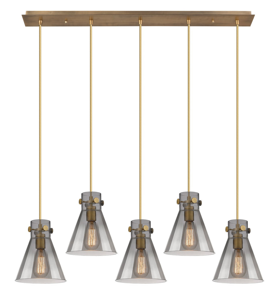 Innovations Downtown Urban 125-410-1PS-BB-G411-8SM Pendant Light - Brushed Brass