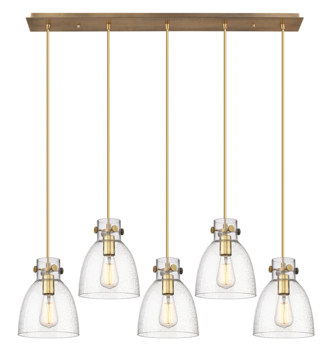 Innovations Downtown Urban 125-410-1PS-BB-G412-8SDY Pendant Light - Brushed Brass