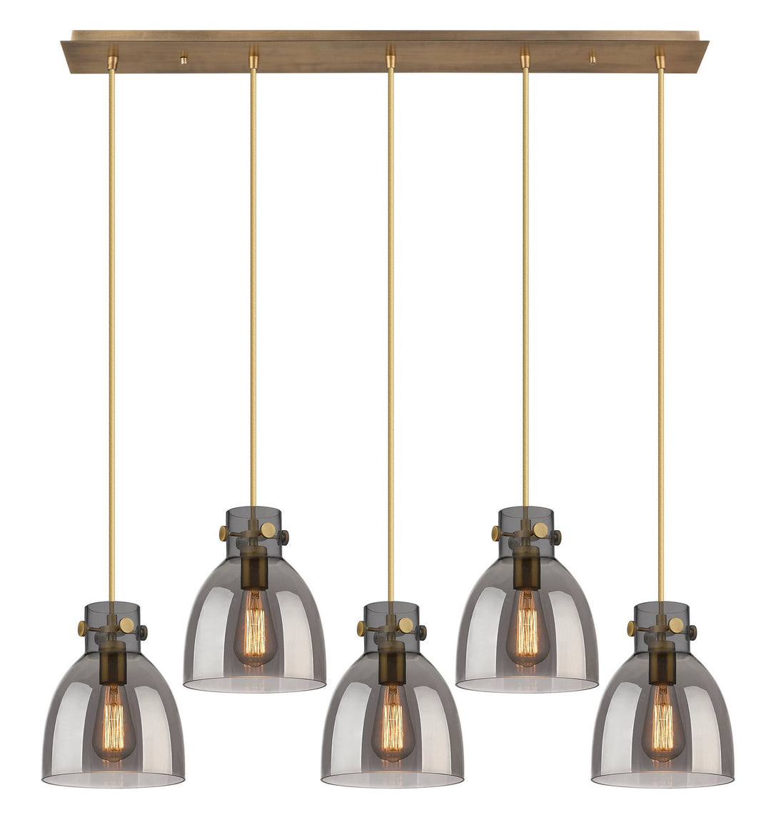 Innovations Downtown Urban 125-410-1PS-BB-G412-8SM Pendant Light - Brushed Brass