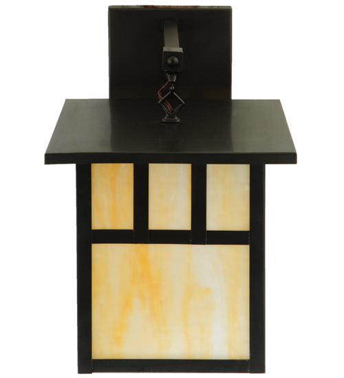 Meyda Tiffany Lighting 139259 Hyde Park Wall Sconce Outdoor Bronze / Dark