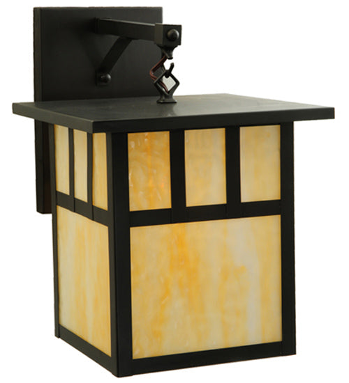 Meyda Tiffany Lighting 139259 Hyde Park Wall Sconce Outdoor Bronze / Dark