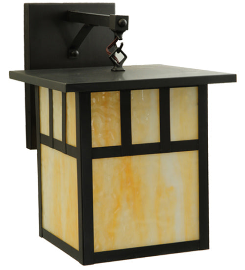 Meyda Tiffany Lighting 139259 Hyde Park Wall Sconce Outdoor Bronze / Dark