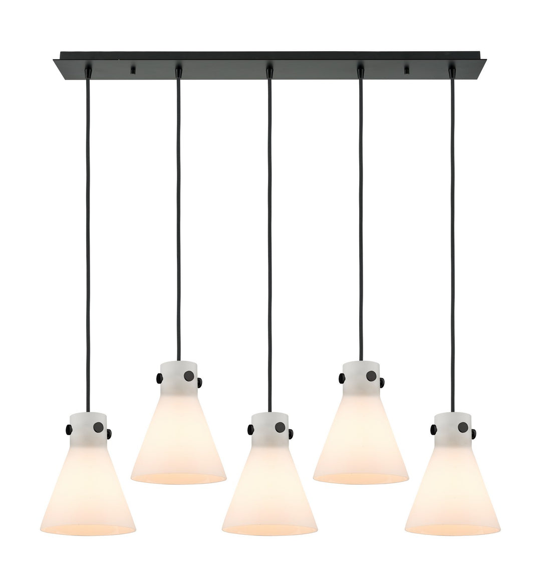 Innovations Downtown Urban 125-410-1PS-BK-G411-8WH Pendant Light - Matte Black