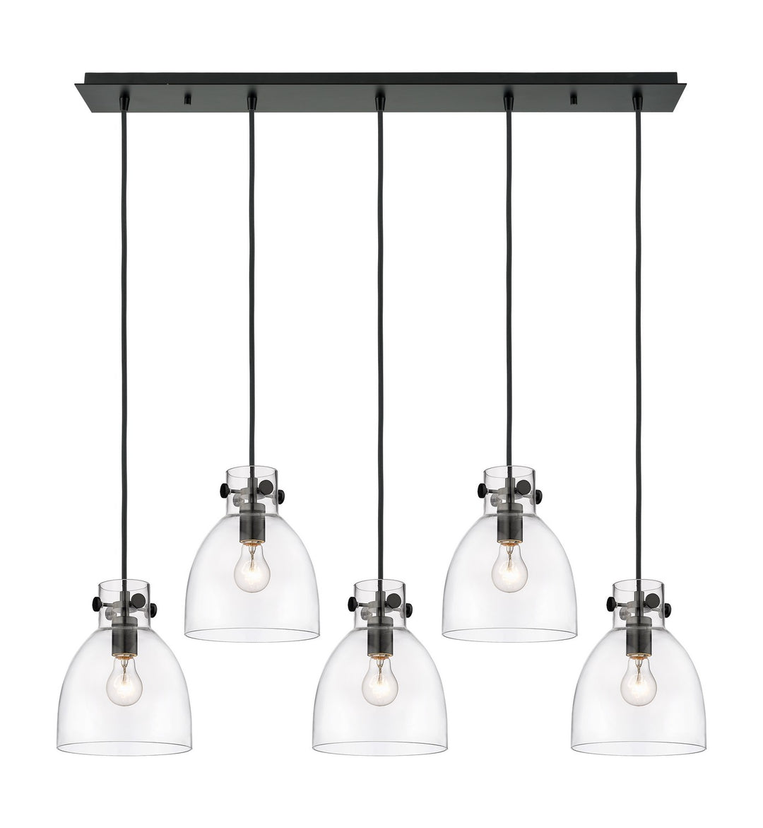 Innovations Downtown Urban 125-410-1PS-BK-G412-8CL Pendant Light - Matte Black