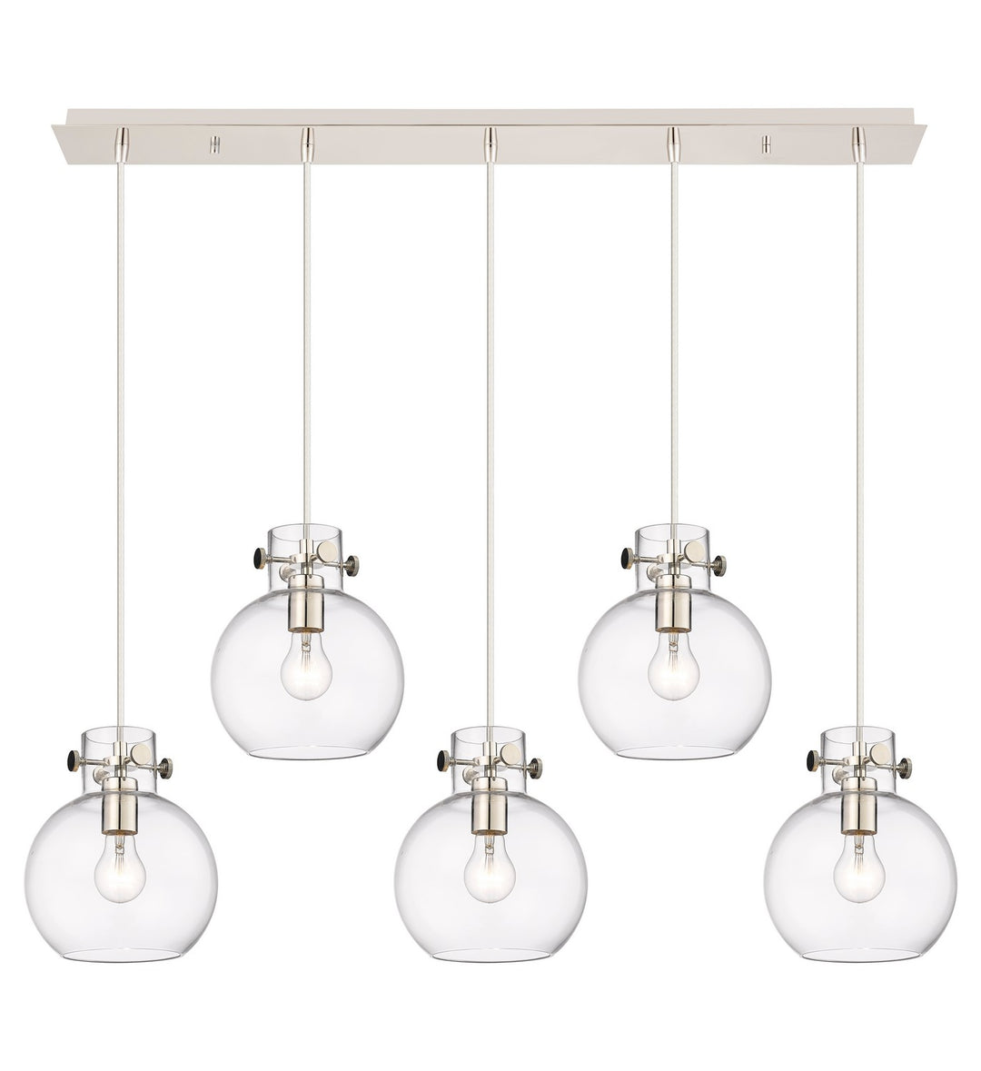 Innovations Newton 125-410-1PS-PN-G410-8CL Pendant Light - Polished Nickel