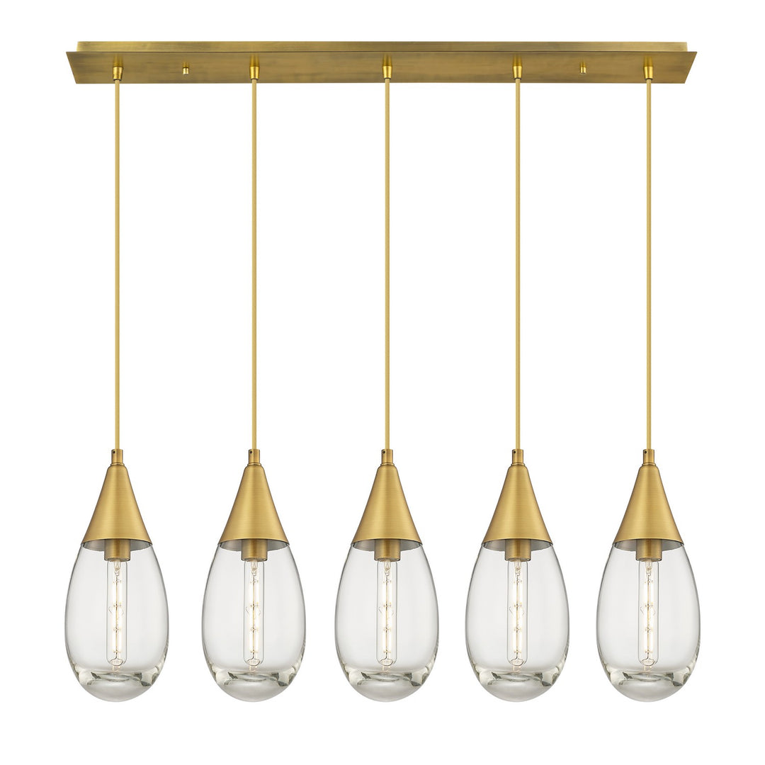 Innovations Downtown Urban 125-450-1P-BB-G450-6CL Pendant Light - Brushed Brass