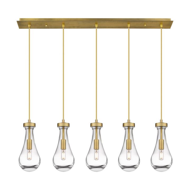 Innovations Downtown Urban 125-451-1P-BB-G451-5CL Pendant Light - Brushed Brass