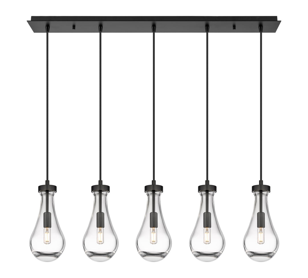 Innovations Downtown Urban 125-451-1P-BK-G451-5CL Pendant Light - Matte Black