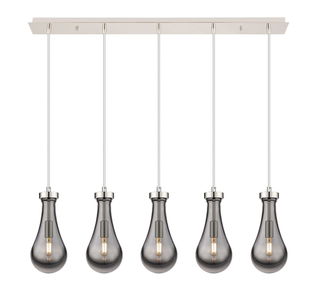 Innovations Downtown Urban 125-451-1P-PN-G451-5SM Pendant Light - Polished Nickel