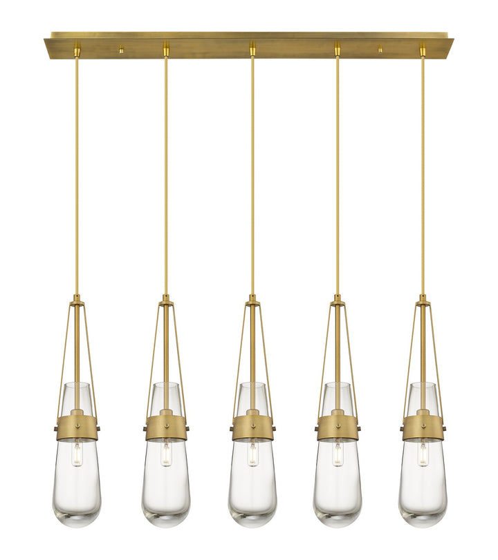 Innovations Downtown Urban 125-452-1P-BB-G452-4CL Pendant Light - Brushed Brass