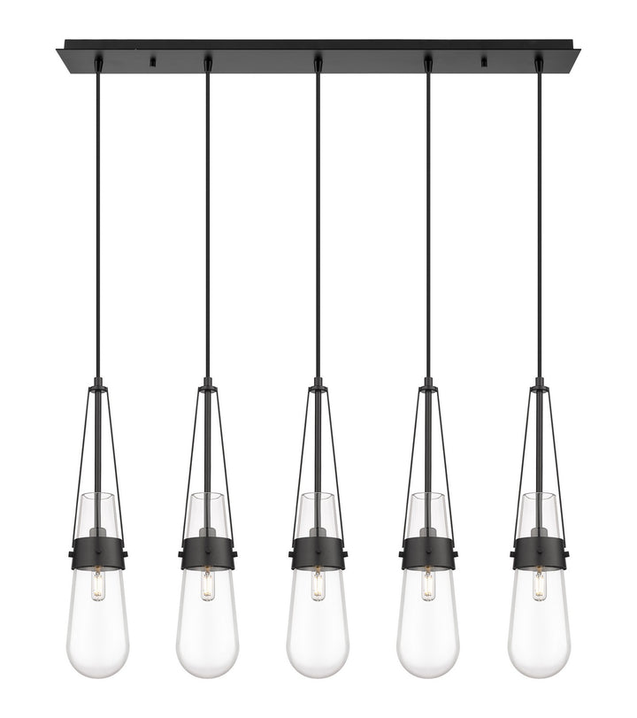 Innovations Downtown Urban 125-452-1P-BK-G452-4CL Pendant Light - Matte Black