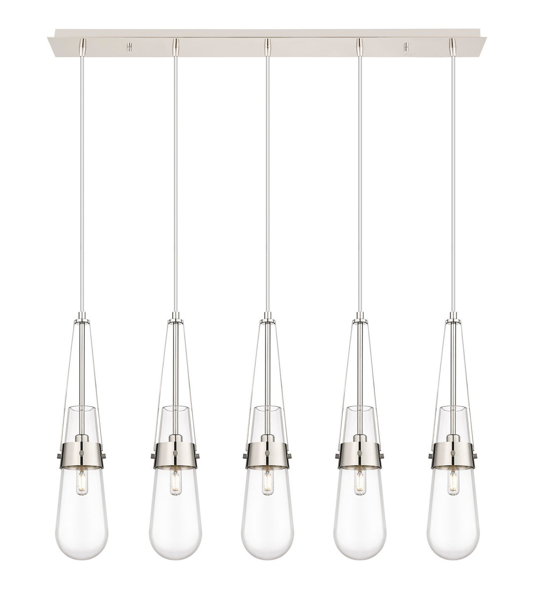 Innovations Downtown Urban 125-452-1P-PN-G452-4CL Pendant Light - Polished Nickel