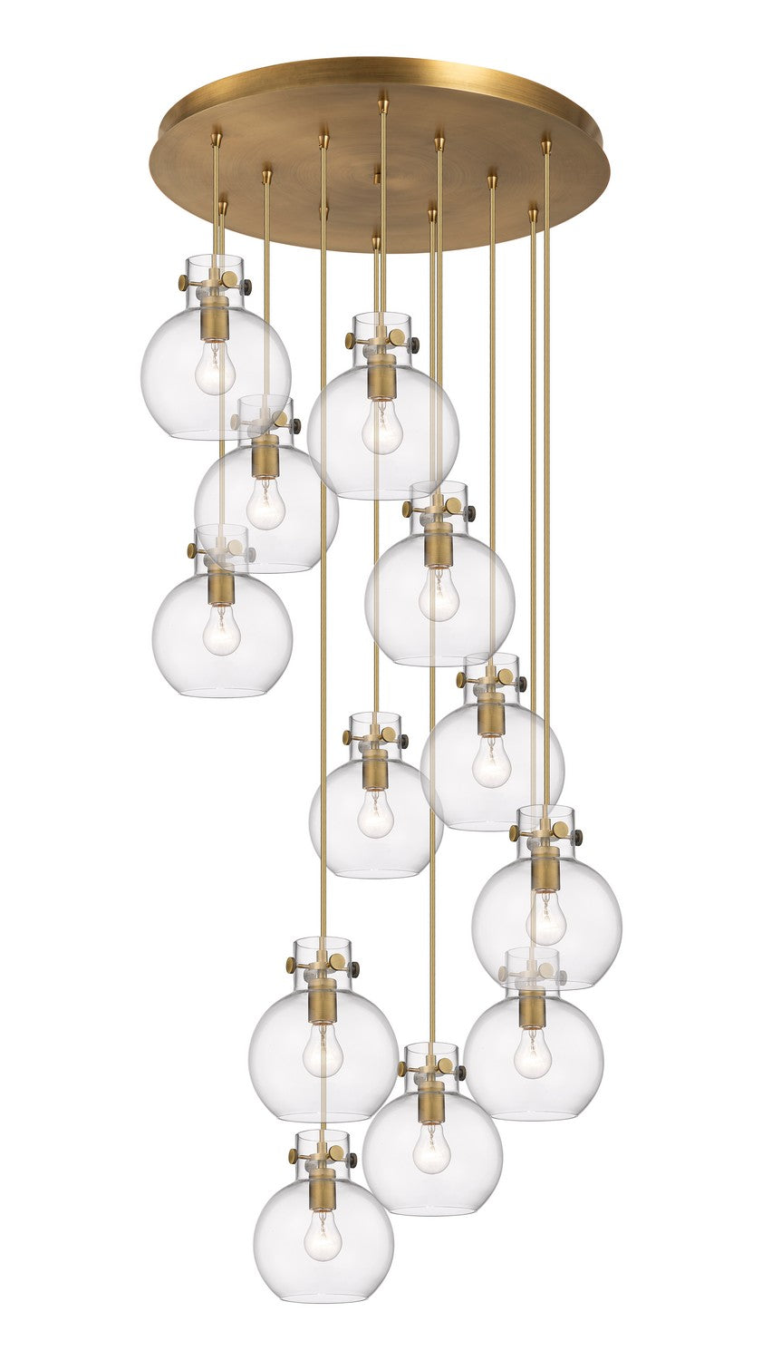 Innovations Downtown Urban 126-410-1PS-BB-G410-8CL Pendant Light - Brushed Brass