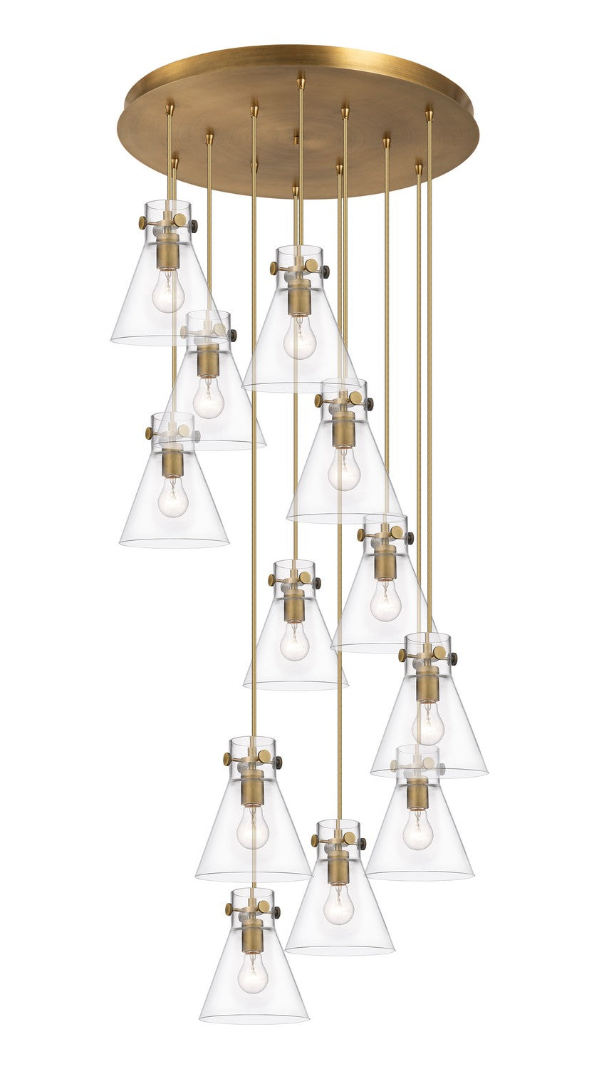 Innovations Downtown Urban 126-410-1PS-BB-G411-8CL Pendant Light - Brushed Brass