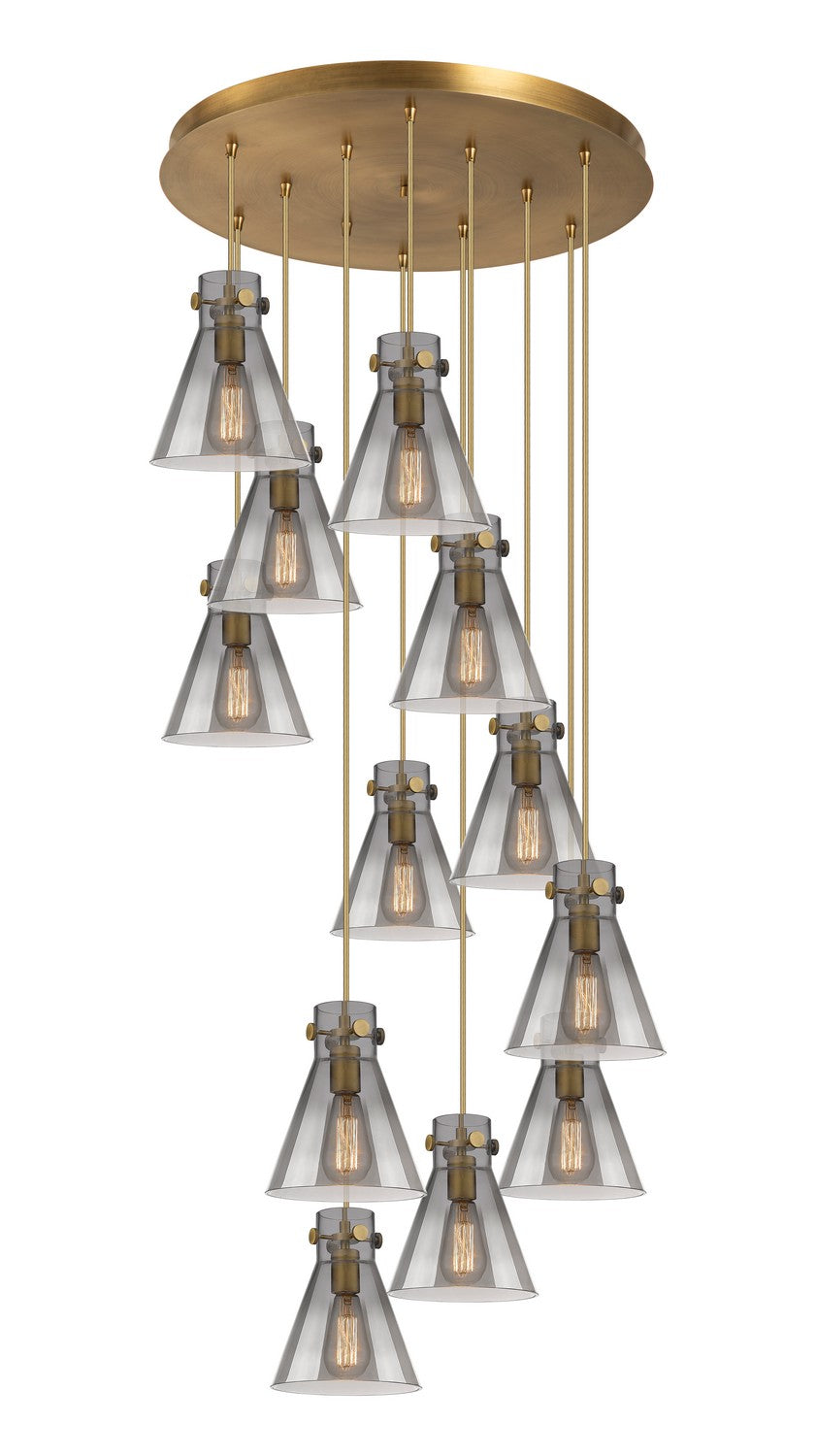 Innovations Downtown Urban 126-410-1PS-BB-G411-8SM Pendant Light - Brushed Brass