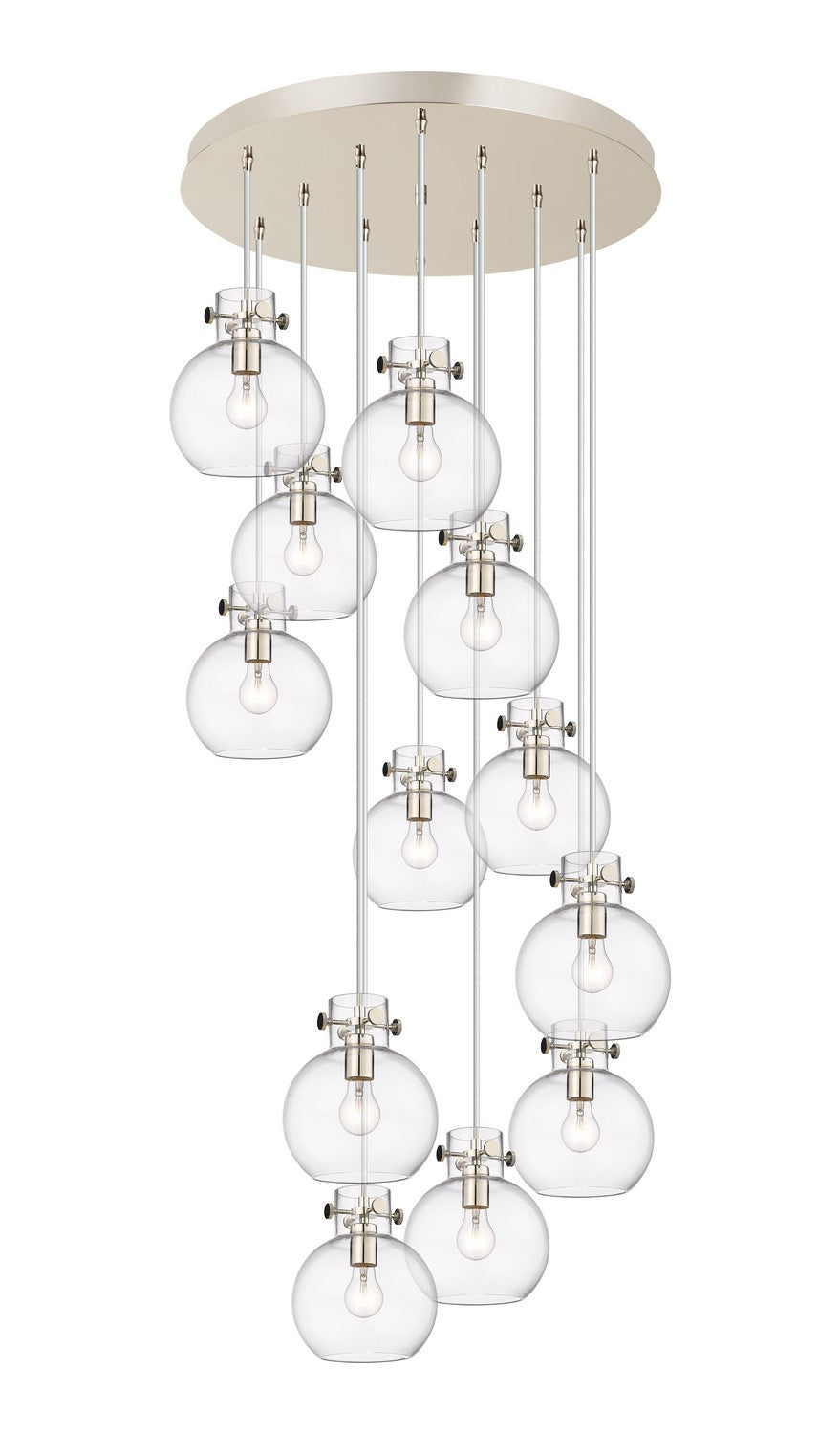 Innovations Newton 126-410-1PS-PN-G410-8CL Pendant Light - Polished Nickel