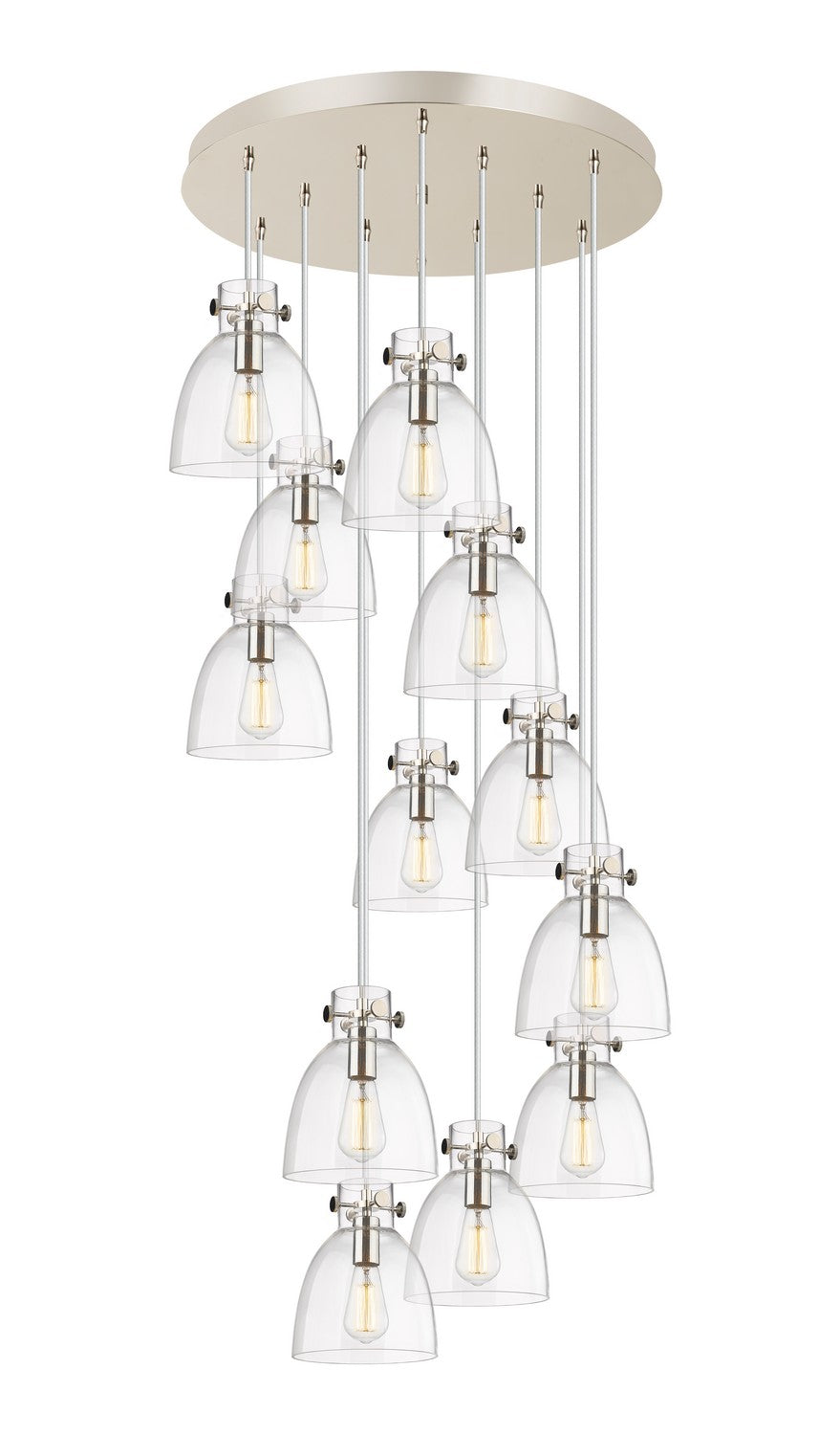 Innovations Downtown Urban 126-410-1PS-PN-G412-8CL Pendant Light - Polished Nickel