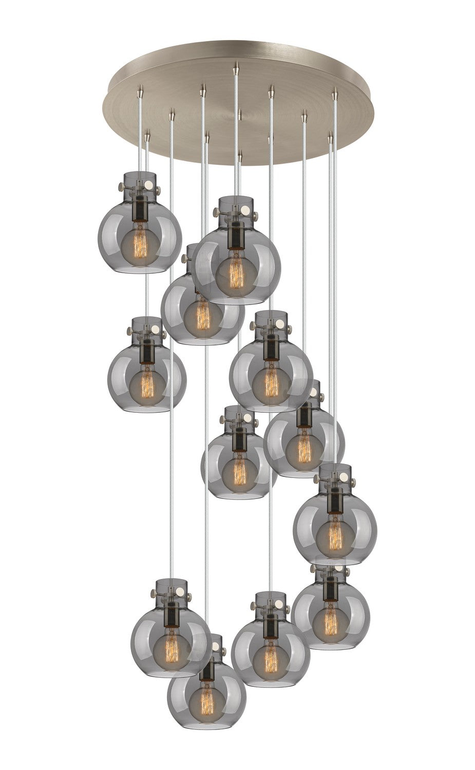 Innovations Newton 126-410-1PS-SN-G410-8SM Pendant Light - Brushed Satin Nickel