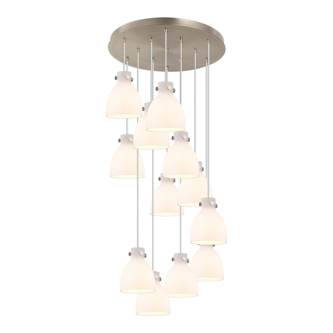 Innovations Downtown Urban 126-410-1PS-SN-G412-8WH Pendant Light - Brushed Satin Nickel