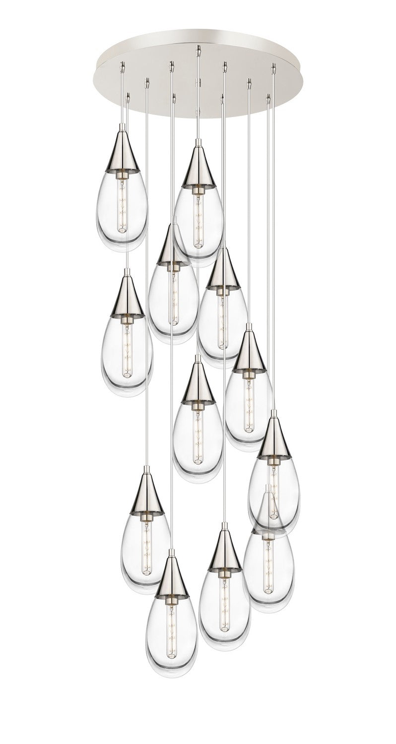 Innovations Downtown Urban 126-450-1P-PN-G450-6CL Pendant Light - Polished Nickel