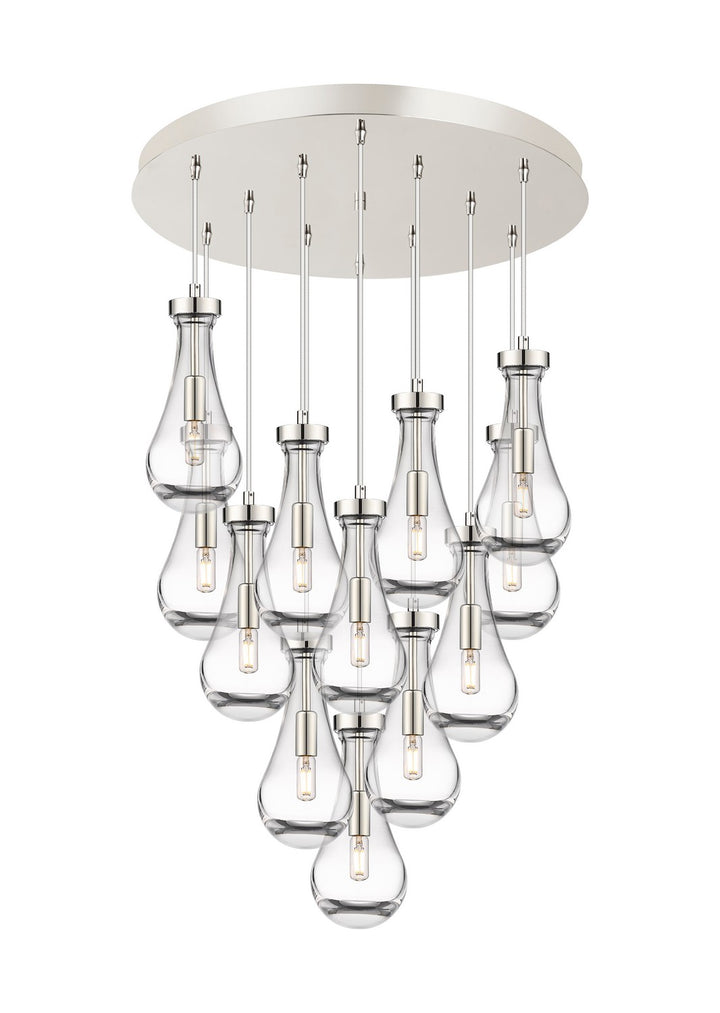 Innovations Downtown Urban 126-451-1P-PN-G451-5CL Pendant Light - Polished Nickel