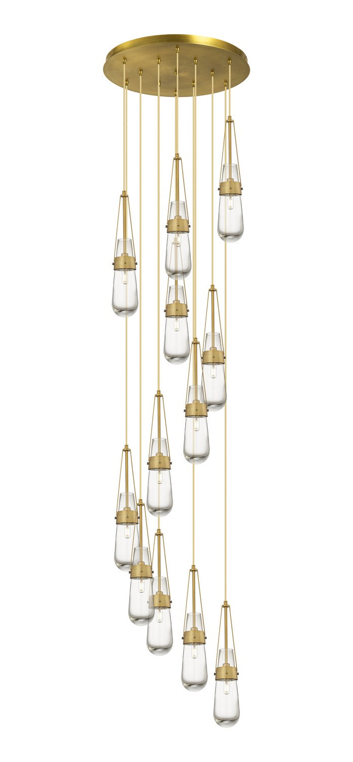 Innovations Downtown Urban 126-452-1P-BB-G452-4CL Pendant Light - Brushed Brass